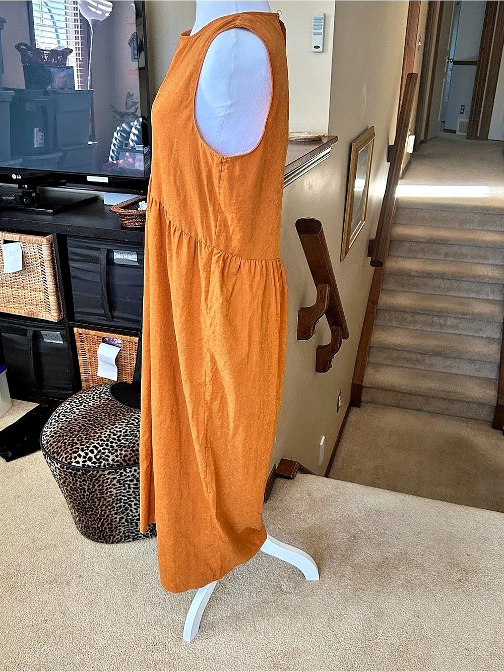 ASOS Women's Wide leg Jumpsuit in Orange size 10 - Picture 5 of 10